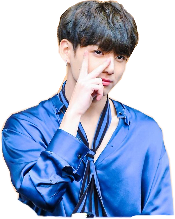 Bts Jungkook Jungkookie Kookie Maknae Rata Azul Xd - Love Yourself Bts Jungkook (602x752), Png Download