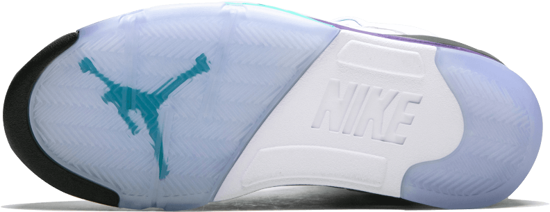 Jordan 5 Fire Red Sole (1000x600), Png Download