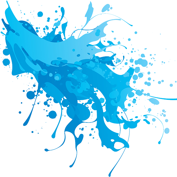 Peel & Stick - Water Splash Sticker (576x613), Png Download