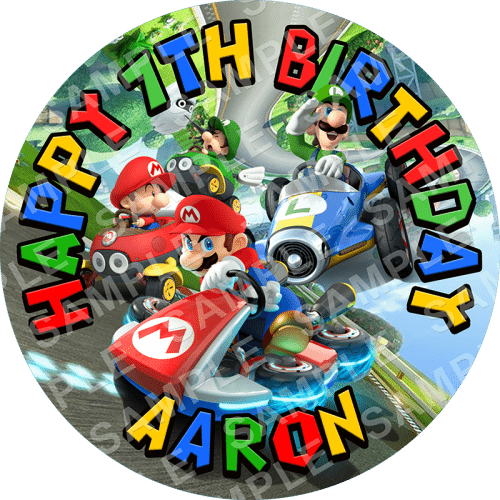 Mario Kart - 8 Super Mario Kart8 Party Invitations And Envelopes (500x500), Png Download
