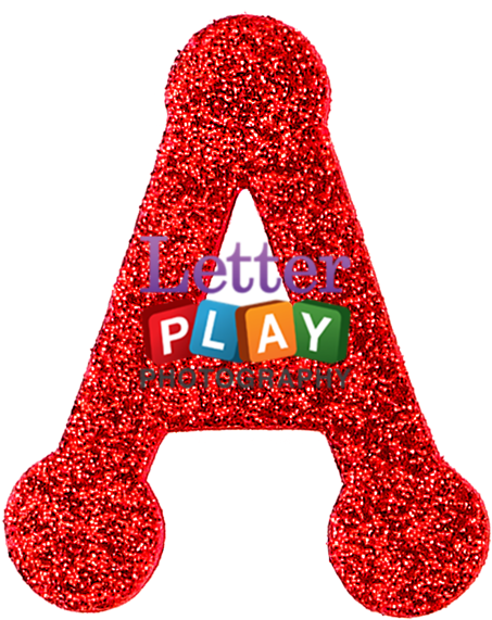Letter A In Red Glitter (600x600), Png Download