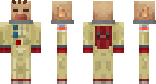 Minecraft Skin Olimar - Minecraft (600x348), Png Download