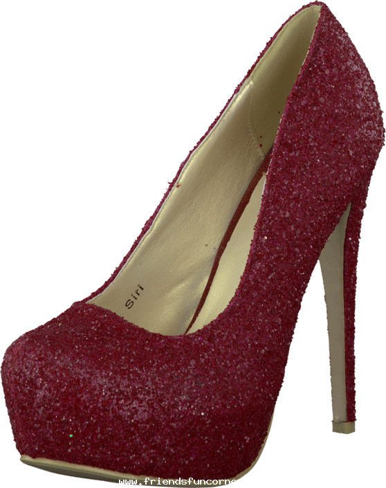 Sugarfree Shoes Women Siri Glitter Red Glitter Women-wzqpe - Basic Pump (558x705), Png Download