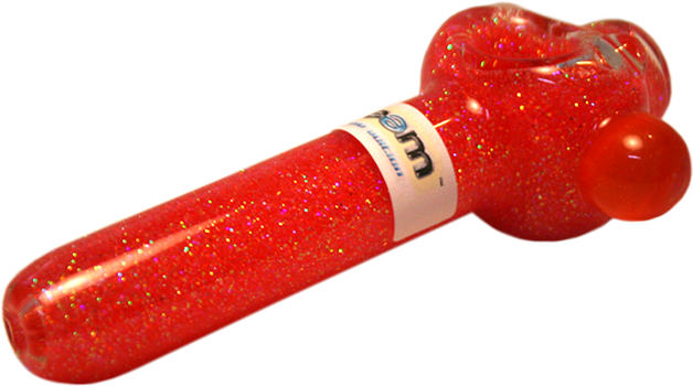 Warmest Summer Orange Glitter Pipe - Smoking Pipe (628x350), Png Download