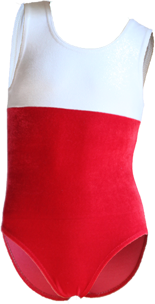 White Glitter Velvet Red Flat500 - Maillot (500x750), Png Download