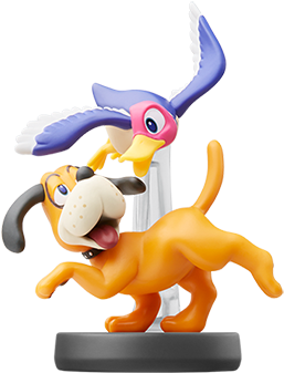 Nintendo Game - Super Smash Bros Duck Hunt Amiibo (380x408), Png Download