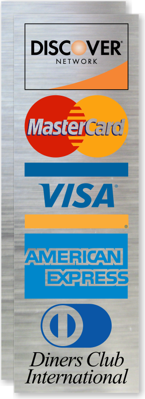 Discover Network, Mastercard, Visa, American Express - American Express (292x800), Png Download