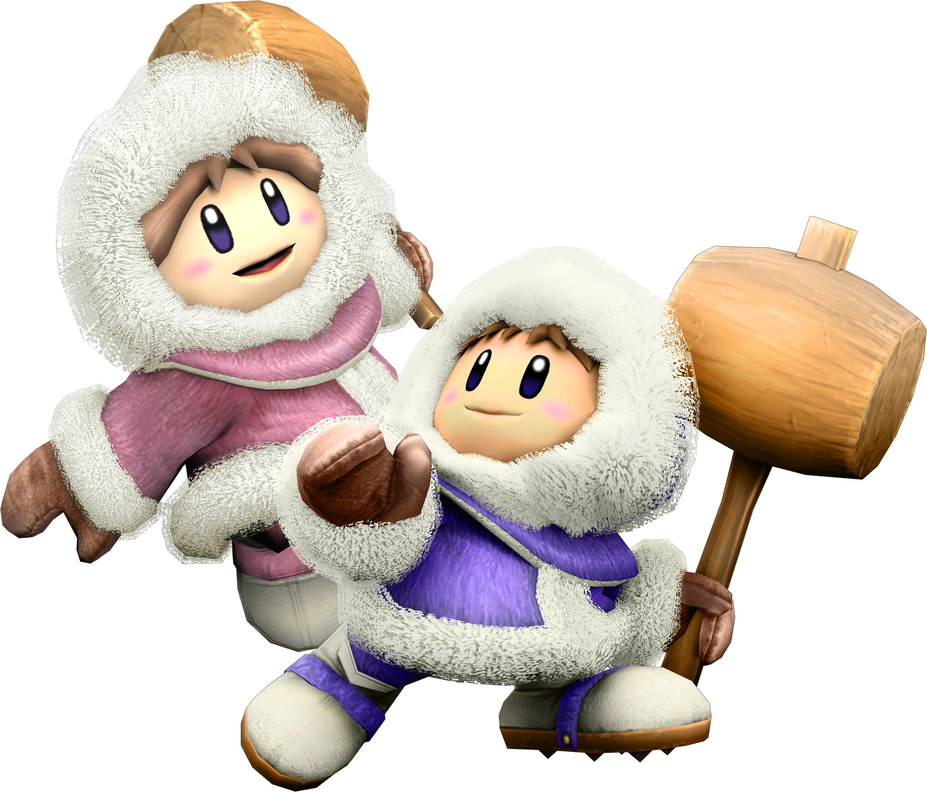 Popo And Nana - Ice Climbers Png (3067x2621), Png Download