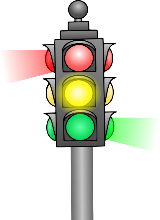 How To Set Use Traffic Light Clipart (450x596), Png Download