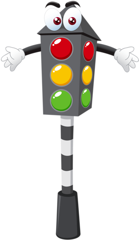 Green Traffic Light Icons Png - Traffic Light Cartoon Clipart (285x500), Png Download