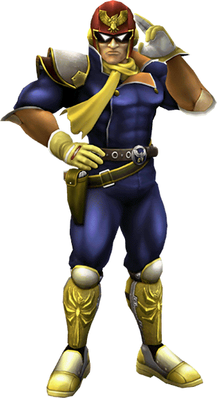 Character Art - - Captain Falcon Brawl Png (314x576), Png Download