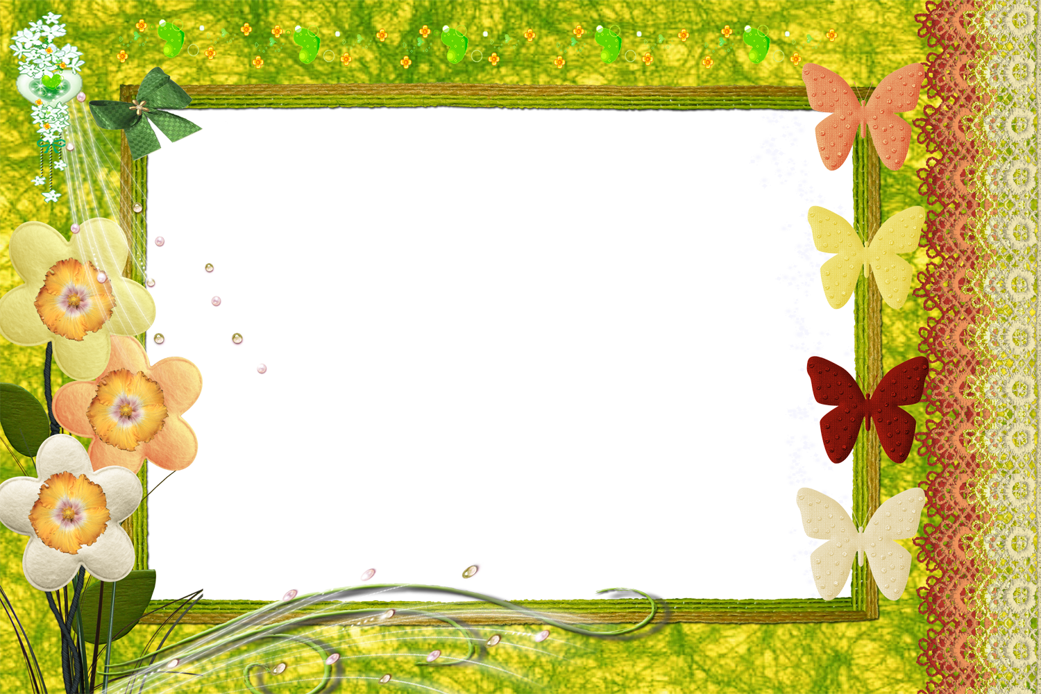 Awesome Frames Png My Blog Page - Nature Borders And Frames (1500x1000), Png Download