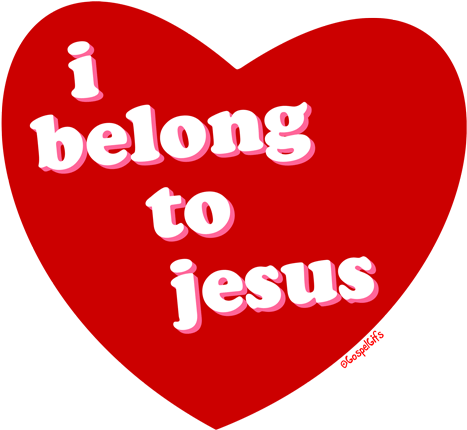 My Heart Belongs To Jesus Clipart - Jesus Is In My Heart (500x479), Png Download