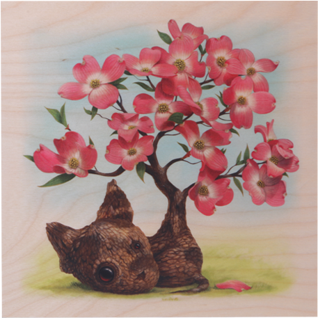 Four New Prints On Wood By Cuddly Rigor Mortis - Art (510x510), Png Download