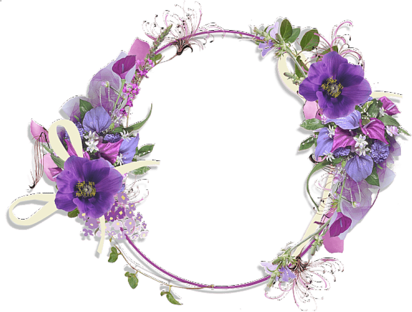 Free Png Purple Border Frame Png Images Transparent - Purple Frame Png (850x648), Png Download