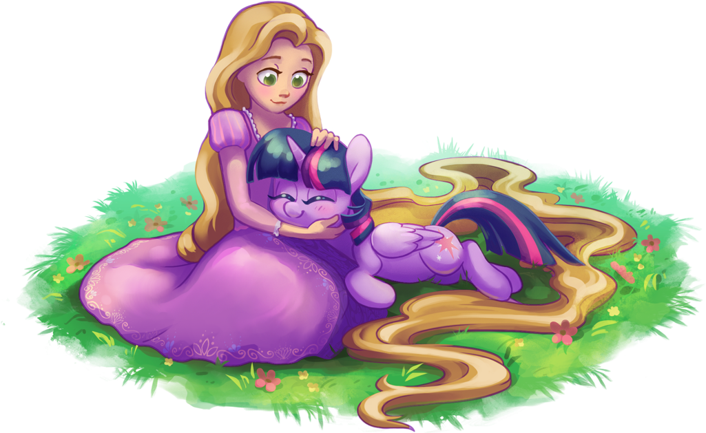 Snakeskin Drawing Tangled - Rapunzel Twilight Sparkle (1024x673), Png Download