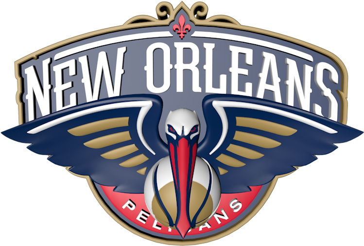 New Orleans Pelicans Logo Png - Nba New Orleans Pelicans Die Cut Colored Decal, 8 X (750x650), Png Download