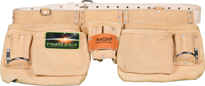 13-pocket Suede Leather Pouch With 2" Leather Belt - Leather (700x296), Png Download