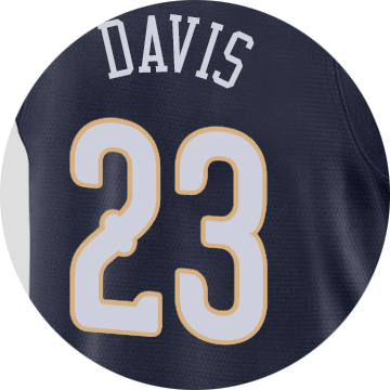 New Orleans Pelicans Anthony Davis - New Orleans Pelicans Road Replica Jersey - Anthony (360x360), Png Download