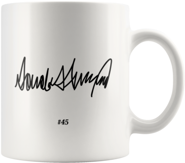 President Donald J - Donald Trump Hand Signature (390x390), Png Download