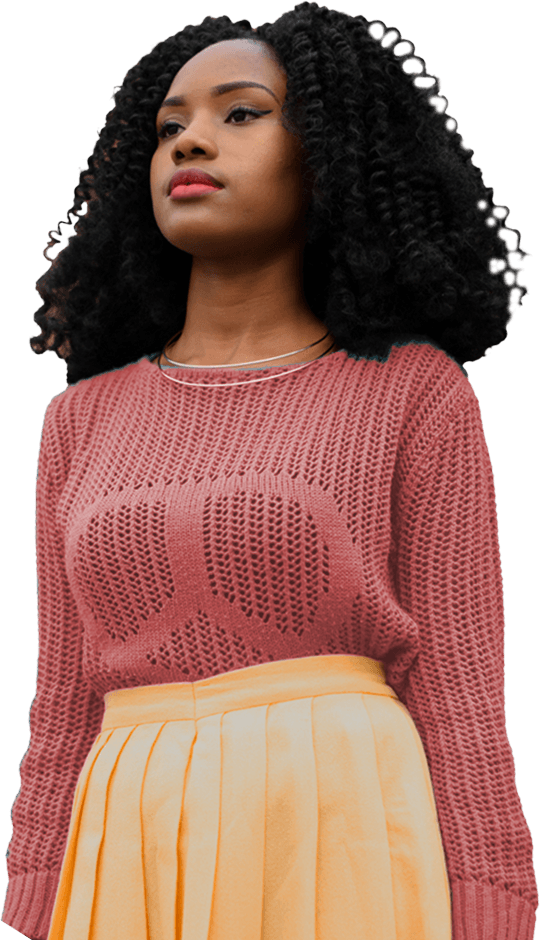 Classy Black Woman - New York City (540x940), Png Download