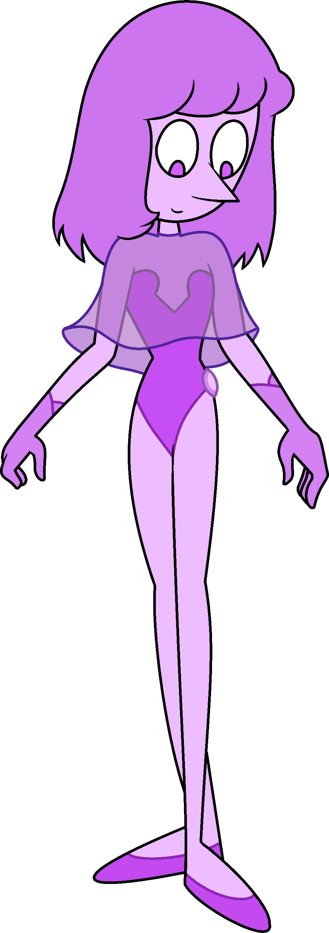 Purple Pearl Su Steven Universe Gemsona (678x1920), Png Download