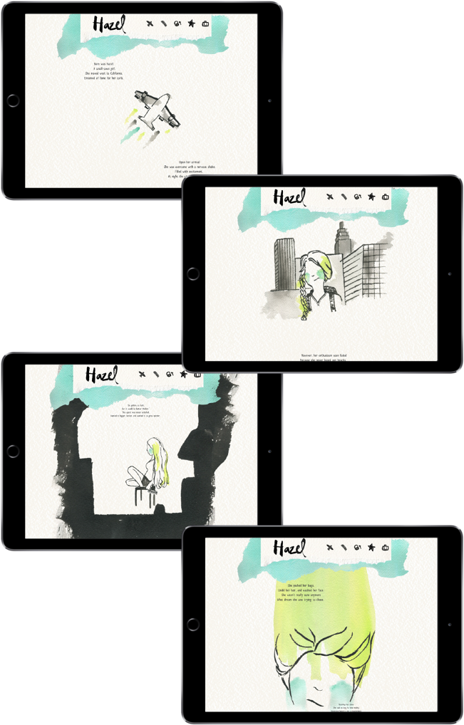 Hazel & Her Quest For Fame Exists As A Web-based Narrative - Smartphone (670x1340), Png Download