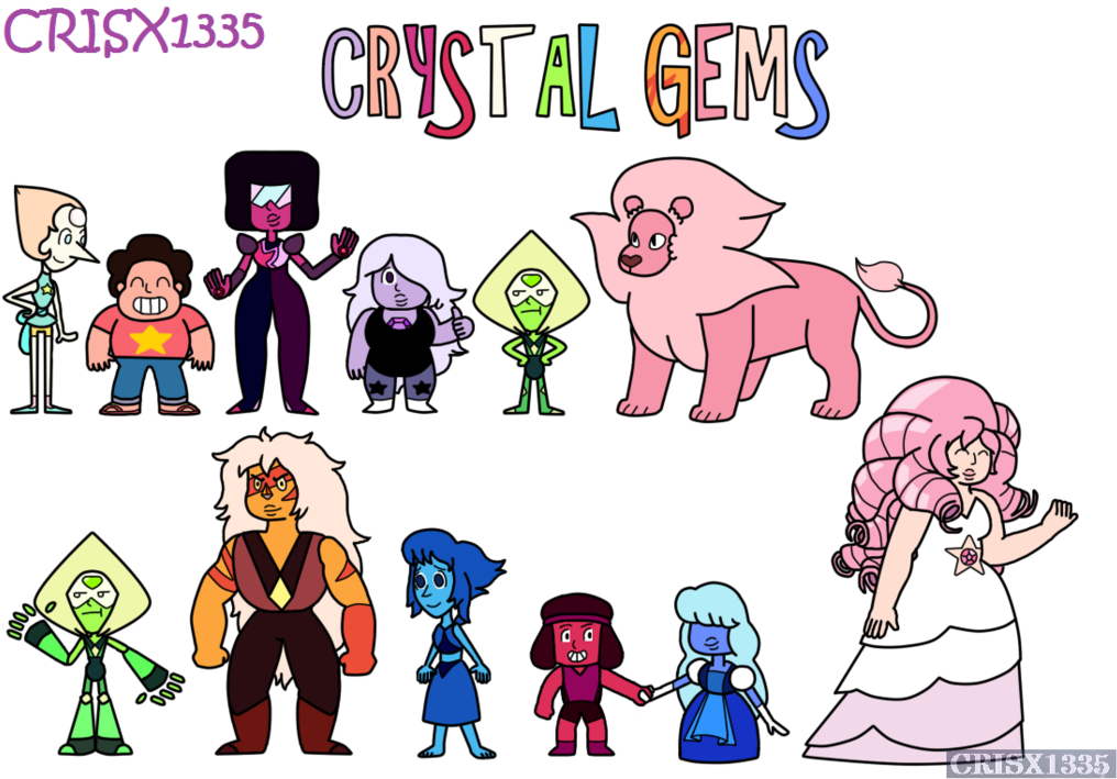 Crystal Gems - Steven Crystal Gems (1024x715), Png Download