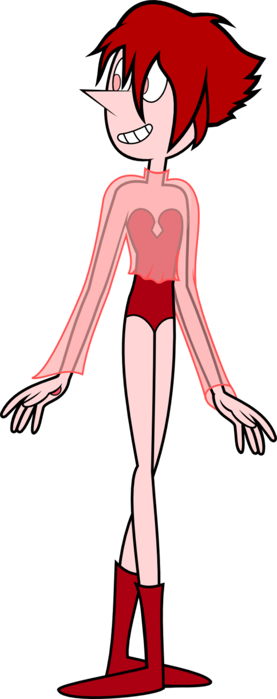 Red Pearl By Orin331 Gem Creator, Pearl Fanart, Steven - Steven Universe Red Pearl (563x1420), Png Download