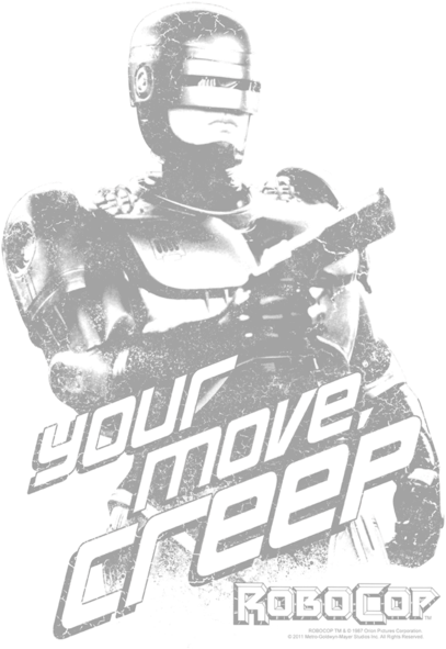 Robocop Your Move Creep Juniors T-shirt - Robocop Big Screen Super Stars (414x600), Png Download