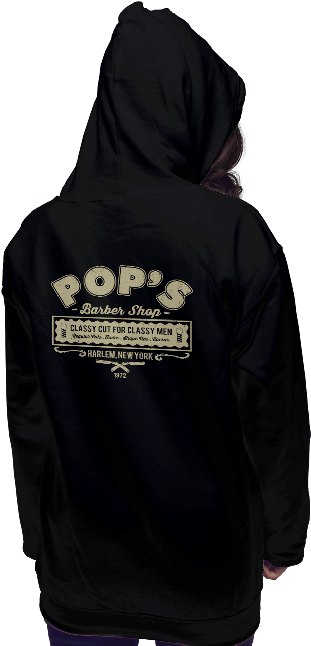 Harlem's Barber Shop - Hoodie (650x650), Png Download