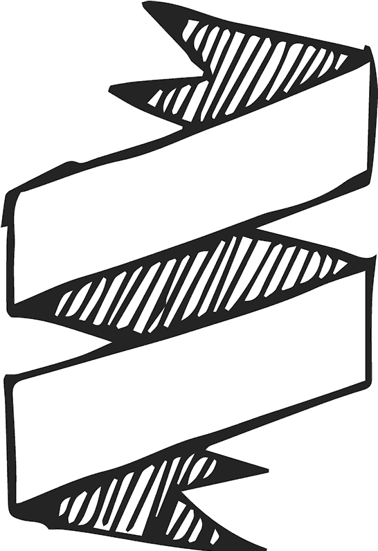 Hand Drawn Banner Rubber Stamp - Drawing (800x800), Png Download