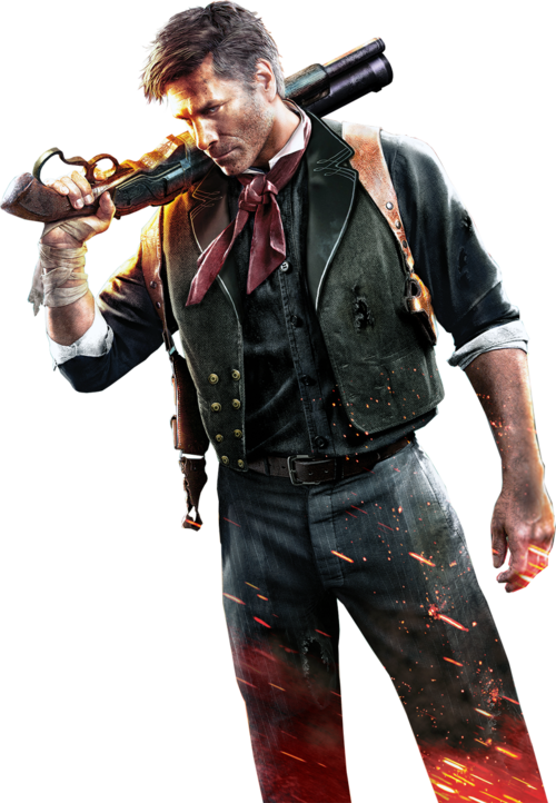 No Caption Provided - Booker Dewitt (500x722), Png Download