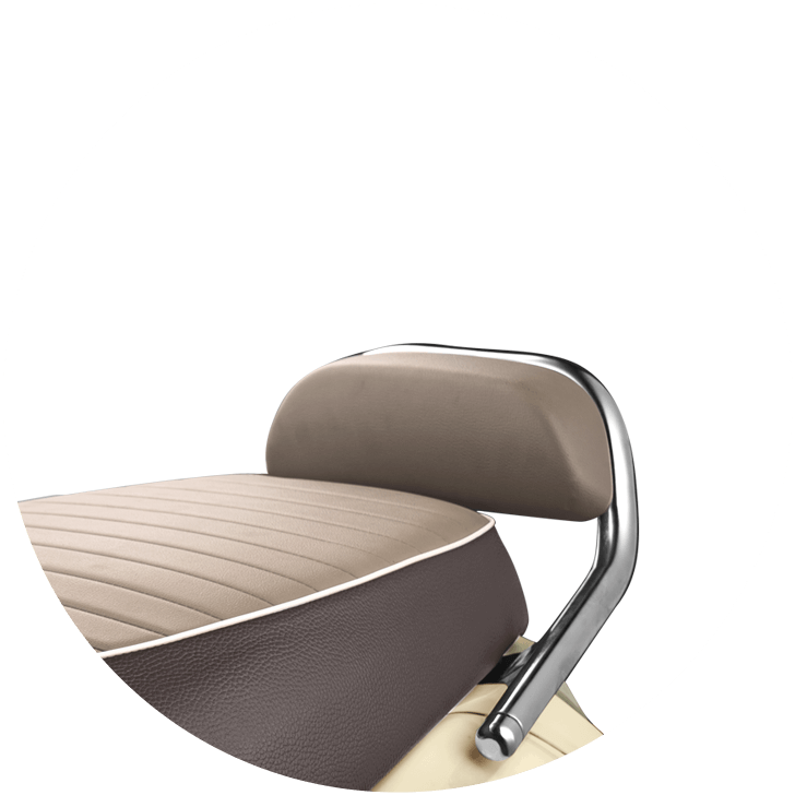 Tvs Jupiter Classic Edition Classy Chrome Backrest - Tv Jupiter Vs Classic (728x728), Png Download