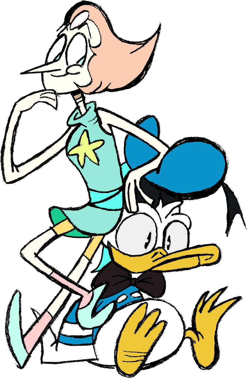 Pearl Steven Universe Pearl Scrooge Mcduck Donald Duck - Drawing (928x1392), Png Download