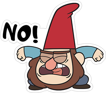 Gnome Drawing Gravity Falls - Стикеры Гравити Фолз Для Вк (490x317), Png Download
