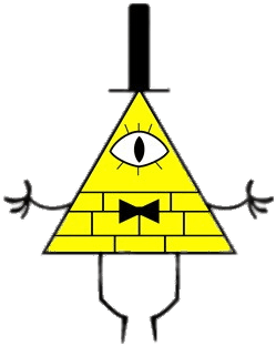 At The Movies - Bill Gravity Falls Transparent (602x598), Png Download