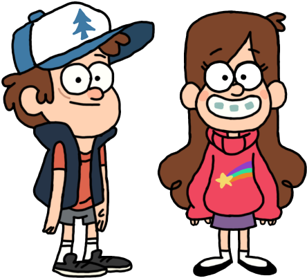 Dipper And Mabel Pines From Gravity Falls - Dipper Pines The Cat (464x438), Png Download