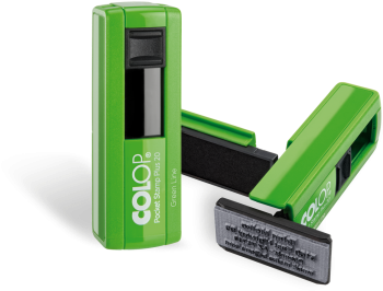 Pocket Stamp Plus Green Line - Colop Pocket Stamp Png (480x335), Png Download