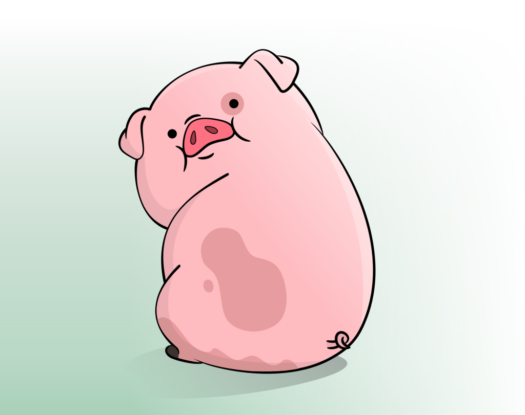 Waddles Gravity Falls Anime Wallpaper Png Waddles Gravity - Illustration (1024x811), Png Download