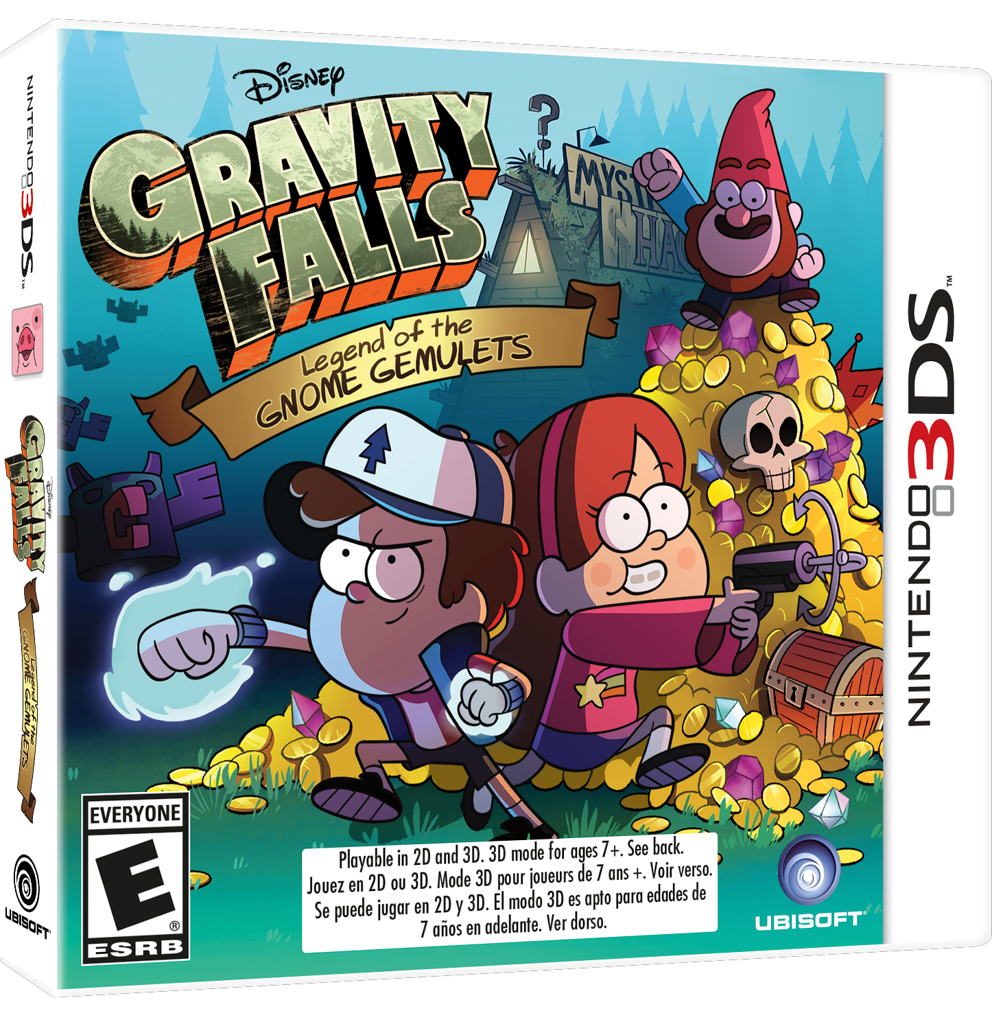 Legend Of The Gnome Gemulets Announced For Nintendo - Gravity Falls Legend Of The Gnome Gemulets [3ds Game] (1687x1616), Png Download