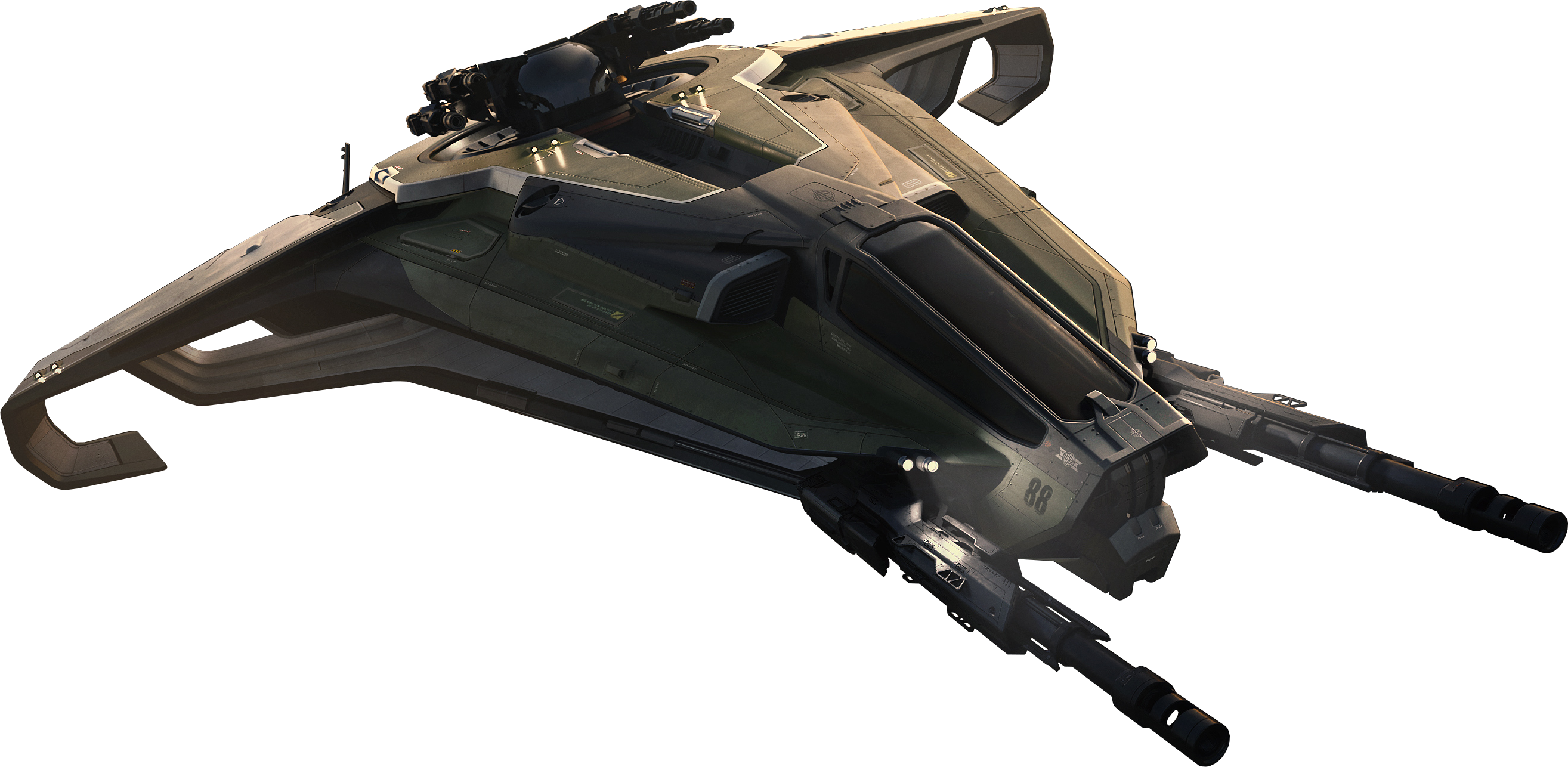 Anvl Hurricane Kopfbild - Anvil Hurricane Star Citizen (2629x1286), Png Download