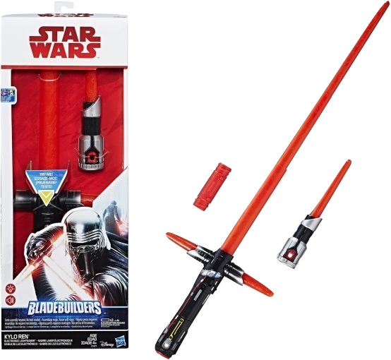 Star Wars Bladebuilder Last Jedi Kylo Ren Duel Electronic - Star Wars The Last Jedi Bladebuilders Kylo Ren Lightsaber (591x559), Png Download