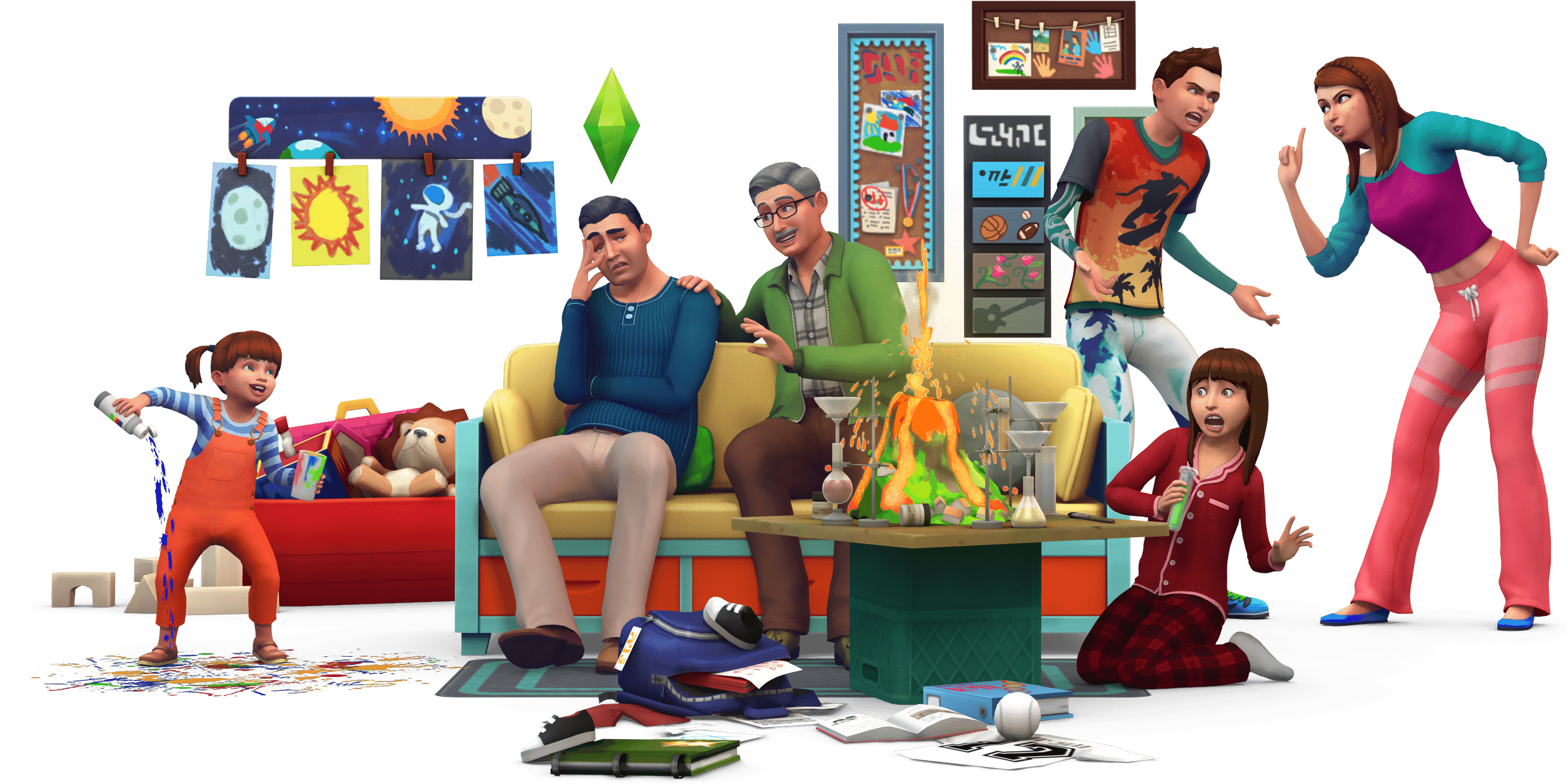 May Update Patch Notes, New 'parenthood' Teasers, Details - Sims 4 Parenthood (2485x1244), Png Download