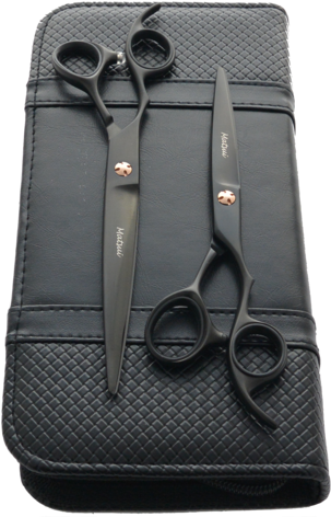 Sold Out Matsui Master Barber Scissor Twin Set - Hunting Knife (311x480), Png Download