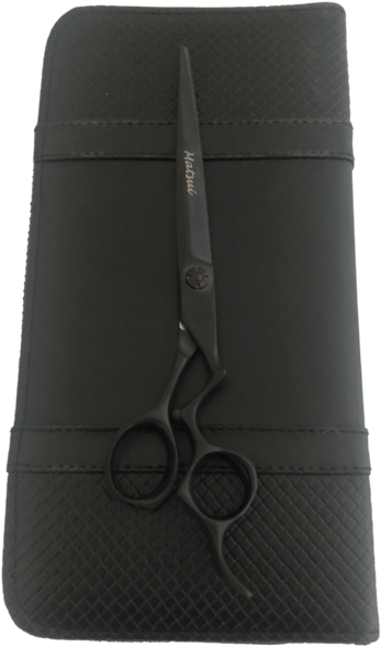 7" Vg10 Master Barber Ergo Matte Black Limited Edition - Leather (285x479), Png Download
