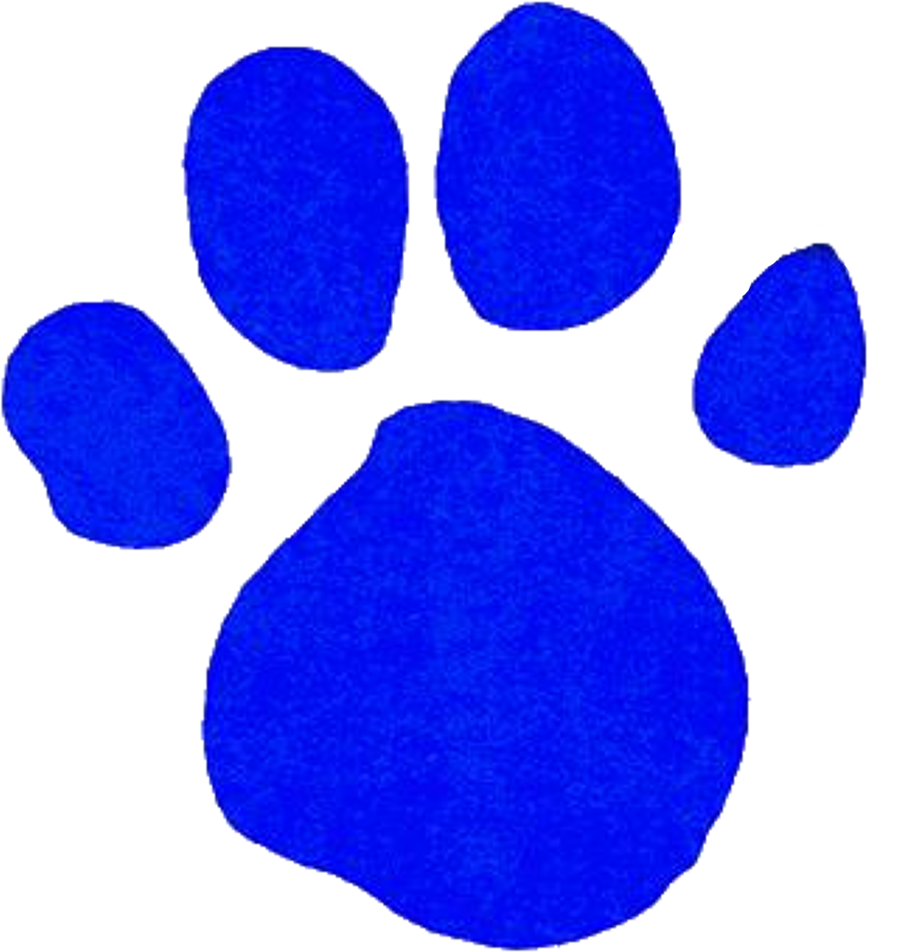 Free Download Blue's Paw Print Clipart Paw Dog Clip - Blue's Clues Blue's Paw Print (1341x1365), Png Download