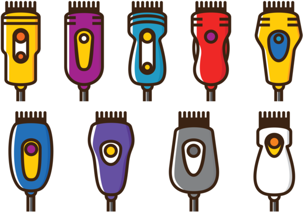 Vector Hair Clippers Icons - Hair Clipper Cartoon (700x490), Png Download