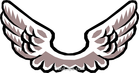 Angel's Wings Royalty Free Vector Clip Art Illustration - Angel (480x252), Png Download