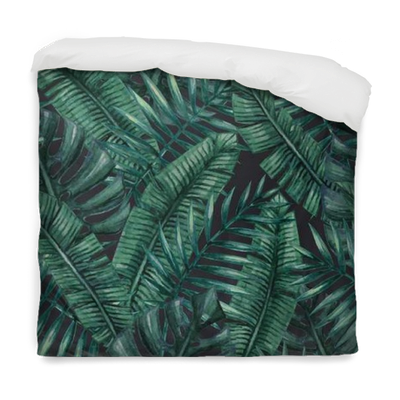 Watercolor Tropical Palm Leaves Seamless Pattern - Watercolor Tropical Palm Leaves (400x400), Png Download